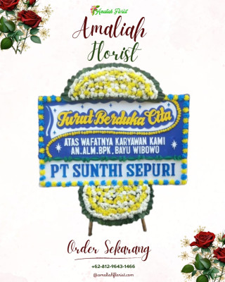 Papan Bunga Duka di Kebawetan